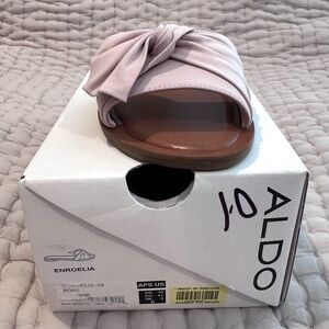 Aldo Light Pink Knotted Slides (new)